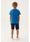 Erkek Çocuk Bermuda Takım - Cobalt