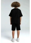 Erkek Çocuk Bermuda Takım - Siyah