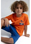 Erkek Çocuk Bermuda Takım - Turuncu