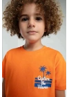 Erkek Çocuk Bermuda Takım - Turuncu
