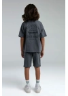 Erkek Çocuk Gri Bermuda Takım