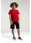 Erkek Çocuk Kırmızı Bermuda Takım
