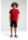 Erkek Çocuk Kırmızı Bermuda Takım