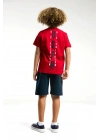 Erkek Çocuk Kırmızı Bermuda Takım