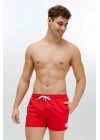 Erkek Kırmızı Orta Boy Deniz Şortu 22006