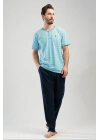 Erkek Kısa Kol Pijama Takım, 111196