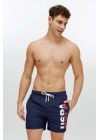 Erkek Lacivert Orta Boy Deniz Şortu 22004