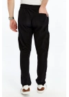 Erkek Lastikli Pantolon Paraşüt Kumaş Siyah