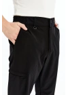 Erkek Lastikli Pantolon Paraşüt Kumaş Siyah