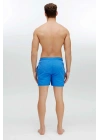 Erkek Saks Mavi Orta Boy Deniz Şortu