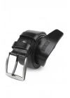 Extra Yumuşak Hakiki Deri Erkek Kemer 4,5 cm Kot Siyah