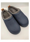 Gezer Kışlık Islak Zemin Erkek Terlik Önü Kapalı Tüylü Lacivert