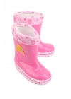 Gezer Kışlık Kız Çocuk Su Geçirmez içi Sıcak Astarlı Fuşya Yağmur Çizme