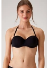 Kadın 6027 Pisa Destekli Push-up Straplez Multi Function Sütyen Siyah