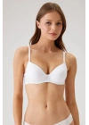 Kadın Beyaz 6005 Balenli Destekli Micro Sütyen