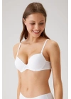 Pierre Cardin Balenli Desteksiz Micro Beyaz Sütyen 6040