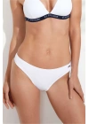 Kadın Beyaz Brazilian Bikini Alt