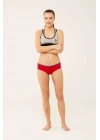 Kadın Beyaz - Lacivert - Kırmızı 3 Lü Şort 66272