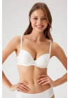 Kadın Ekru 6205 Balenli Destekli Micro Tek Sütyen
