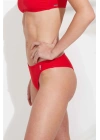 Kadın Kırmızı Brazilian Bikini Alt