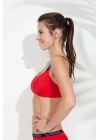 Kadın Kırmızı Ince Askılı Bikini Üst