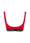 Kadın Kırmızı U Yaka Bralet Bikini Üst