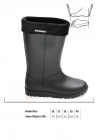 Kadın Kışlık PVC İçi Sıcak Astarlı Su Geçirmez Çizme Siyah