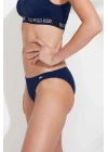 Kadın Lacivert Ince Kenar Bikini Alt