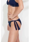 Kadın Lacivert Kalın Ipli Bikini Alt