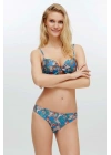 Kadın Mavi Bikini Takım