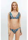 Kadın Mavi Bikini Takım