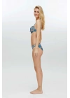 Kadın Mavi Bikini Takım