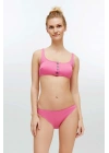 Kadın Pembe Bikini Takım