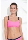 Kadın Pembe Ince Askılı Bikini Üst