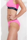 Kadın Pembe Ince Kenar Bikini Alt