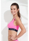 Kadın Pembe U Yaka Bralet Bikini Üstü