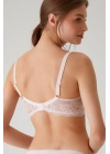 Kadın Pudra 6209 Barcelona Balenli Desteksiz Kalın Askılı Dantelli Toparlayıcı Sütyen