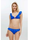 Kadın Saks Mavi Bikini Takım