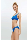 Kadın Saks Mavi Bikini Takım