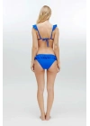 Kadın Saks Mavi Bikini Takım