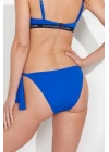 Kadın Saks Mavi Kalın Ipli Bikini Alt