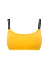 Kadın Sarı Ince Askılı Bikini Üst