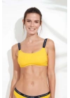 Kadın Sarı Ince Askılı Bikini Üst