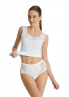 Kadın Slip Külot Dantelli Private 1316 - Krem