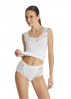 Kadın Slip Külot Dantelli Private 1316 - Krem