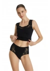 Kadın Slip Külot Dantelli Private 1316 - Siyah
