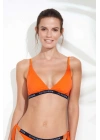 Kadın Turuncu Geniş Üçgen Bikini Üst