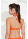 Kadın Turuncu Halter Bikini Üstü