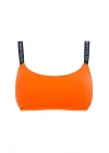 Kadın Turuncu İnce Askılı Bikini Üstü