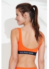 Kadın Turuncu U Yaka Bralet Bikini Üstü